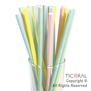 SORBETE POLIPAPEL COLOR PASTEL SURTIDOS X 24 UNIDADES